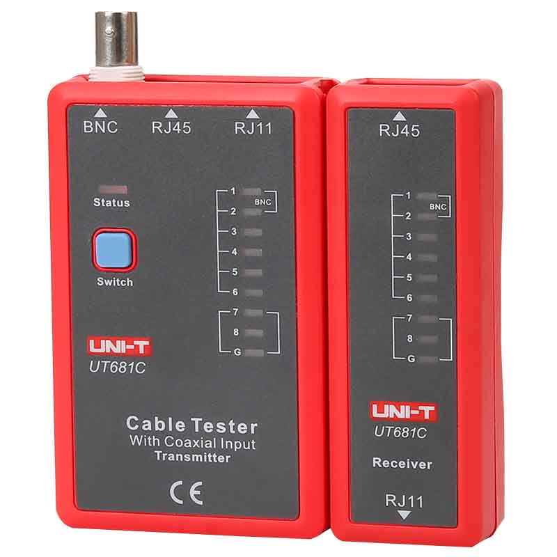 UNI-T UT681C (RJ45, RJ11, BNC) - Tester kabelu