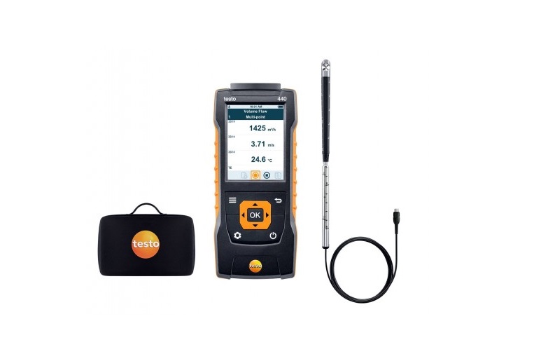 Testo 440 - Sada s vrtulkovou sondou 100-mm sBluetooth