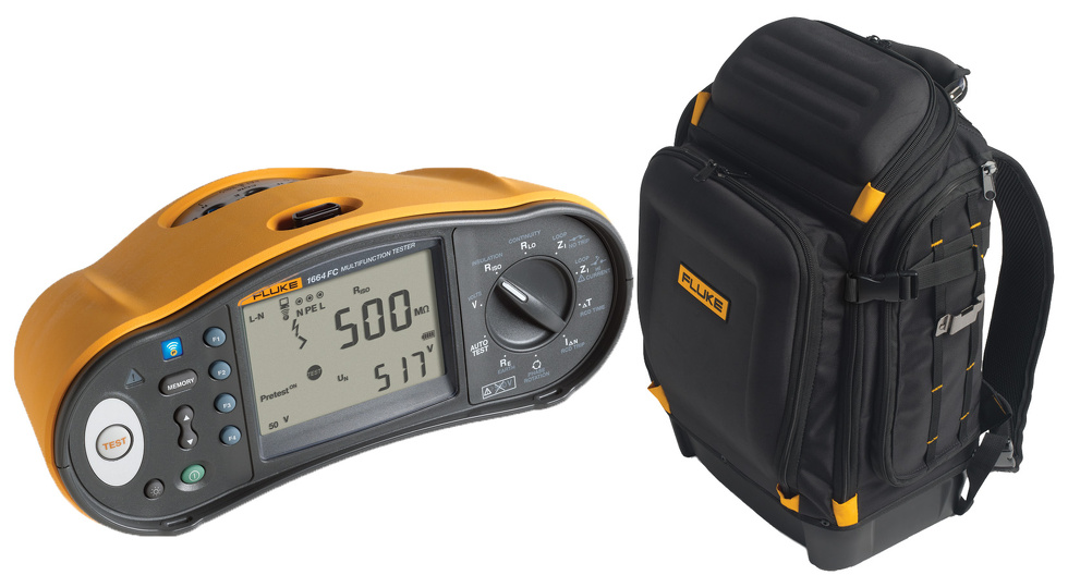 FLUKE 1664 FC SCH/BACKPACK-Revize instalací a hromosvodů