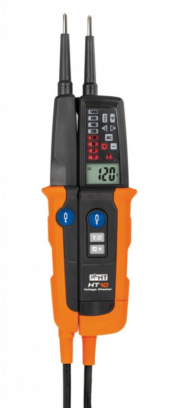 HT Instruments HT10 - Dvoupólová multifunkční zkoušečka s vestavěnou LED svítilnou