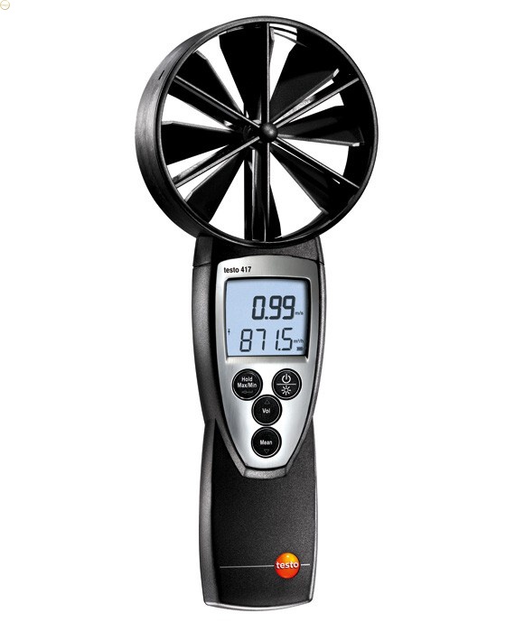 testo 417 - Digitální vrtulkový anemometr se 100mm vrtulkou a s připojením k apl